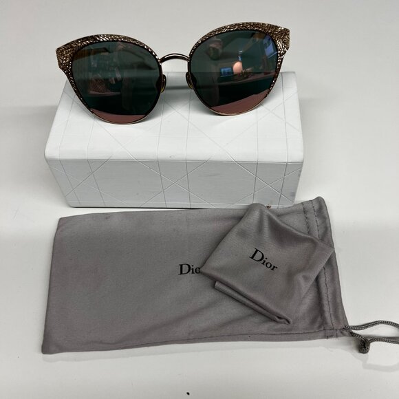 Christian Dior Gold Mirrored Cateye Edition Limitée - Limited Edition - Picture 2 of 10